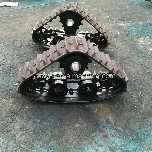 Excavator steel Rubber crawler track chassis undercarriage with hydraulic motor DC 24V 48V DC SERVO MOTOR